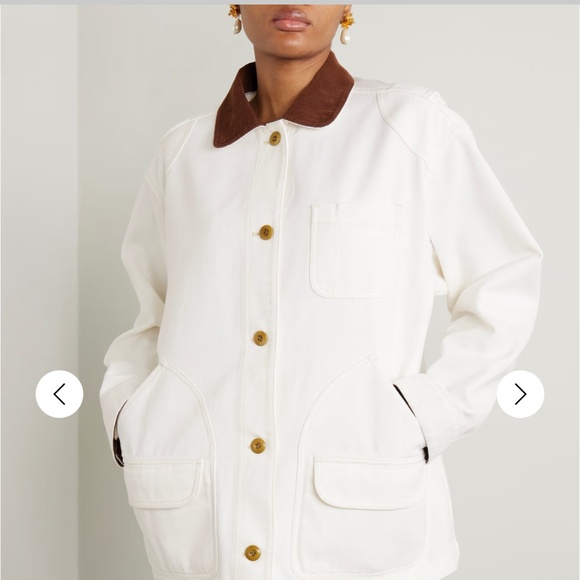 Doen Pascual Jacket/barn jacket/Womens Large white/Salt - Picture 3 of 9